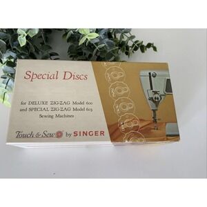 Vintage Singer Special Discs 21976 Deluxe Zigzag 600 603 Sewing Machine Cams USA